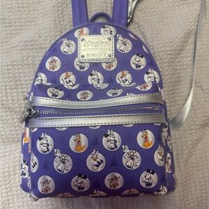 Loungefly Purple Disney Character Backpack